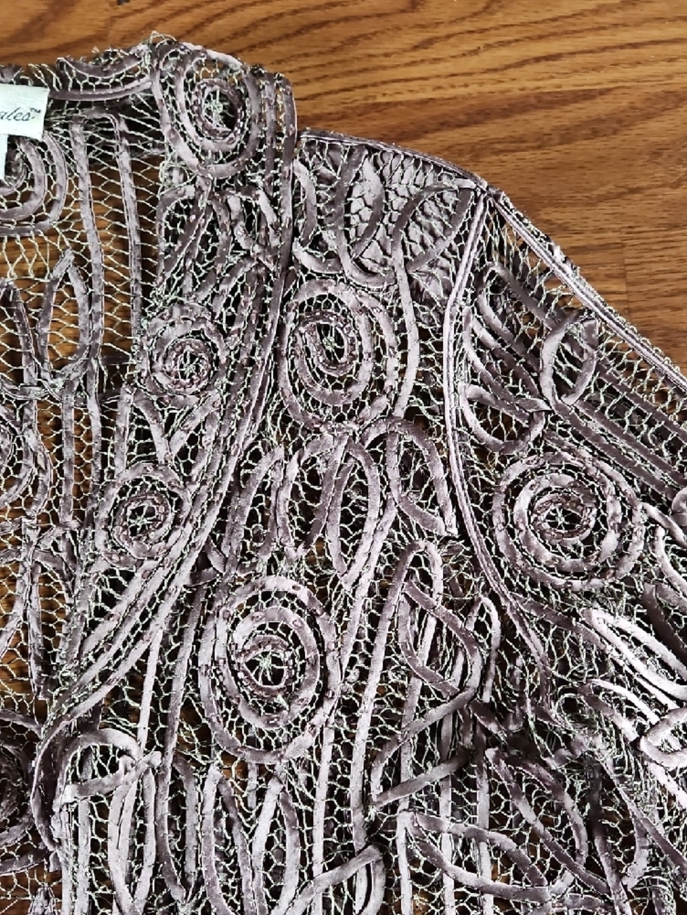 Soulmates Formal Embroidered Lace Dress With Jacket - Picture 5 of 11